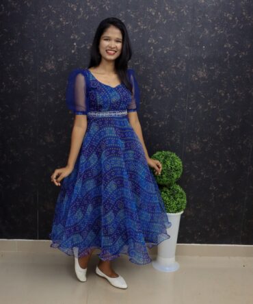 Printed Organza Frock